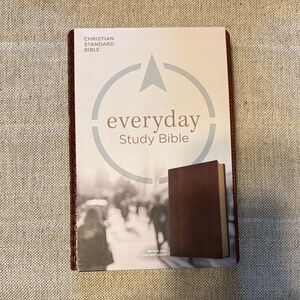 Everyday Study Bible in Brown Leather